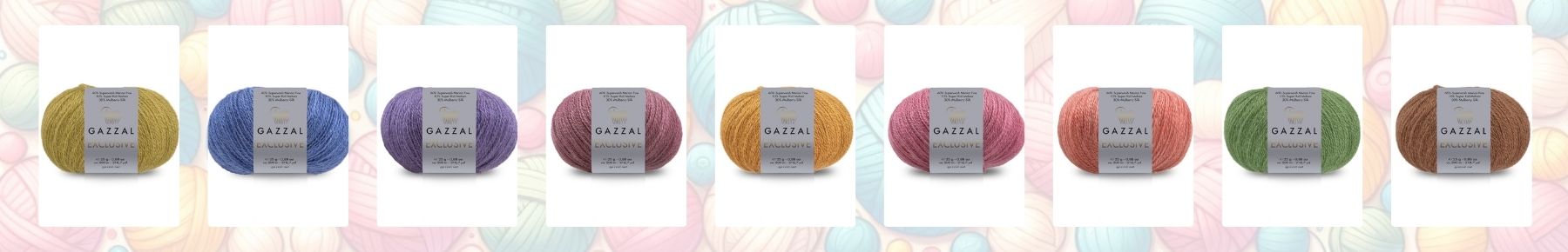 Příze Exclusive Gazzal yarn - morušové hedvábí